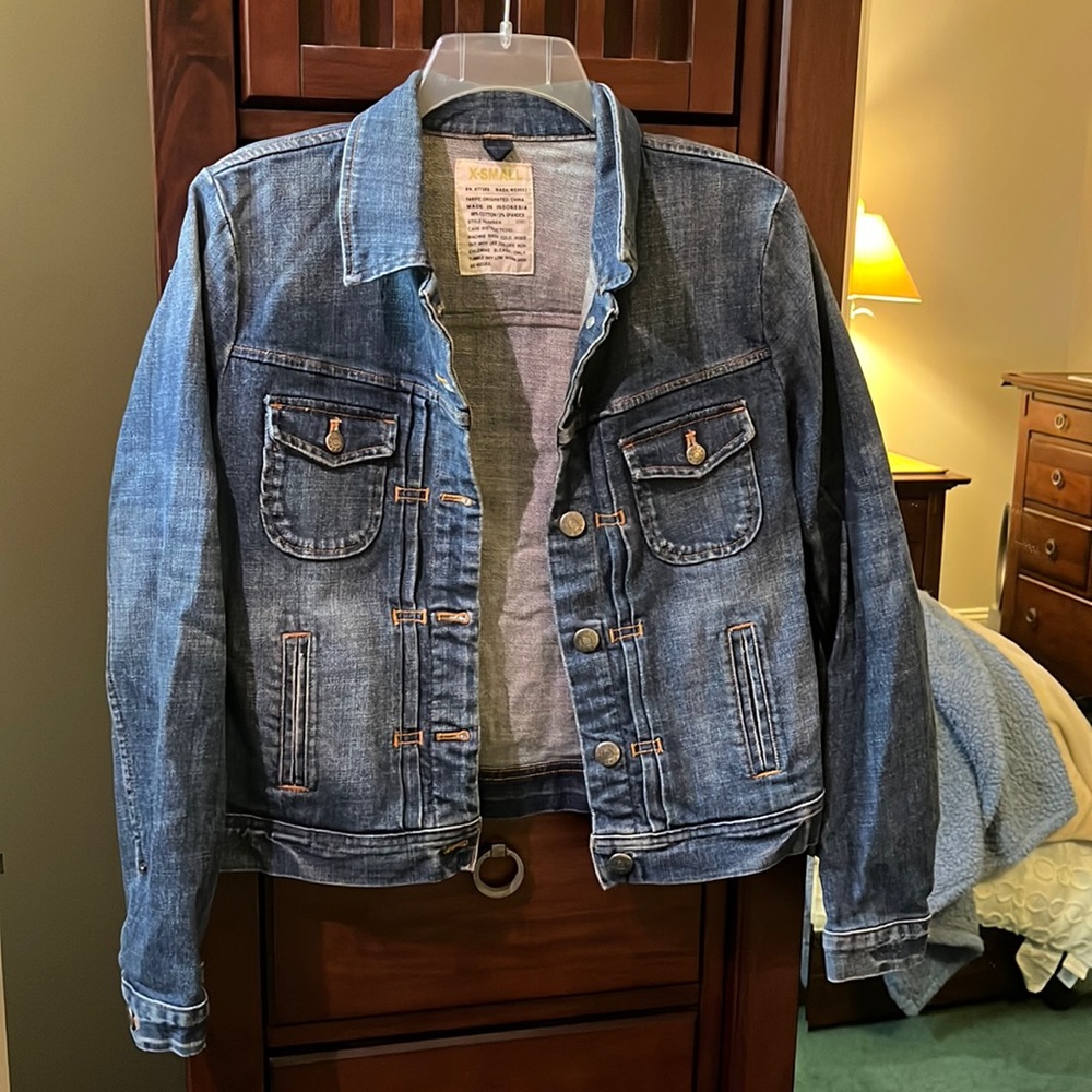 XS J.Crew Crop Jean Jacket